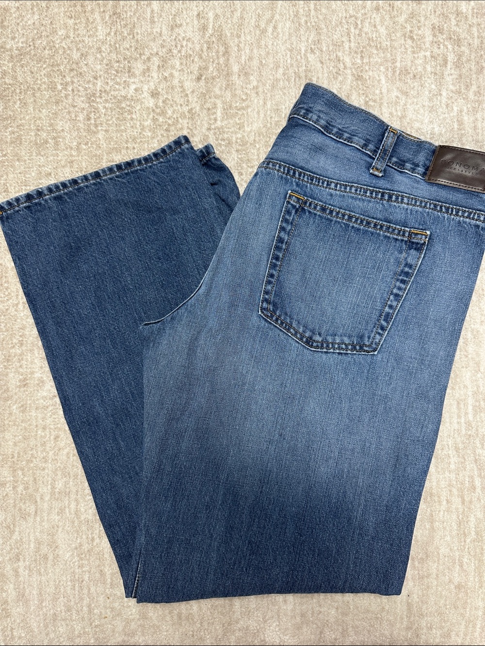 Sonoma Men's Bootcut Jeans in Medium Blue Wash